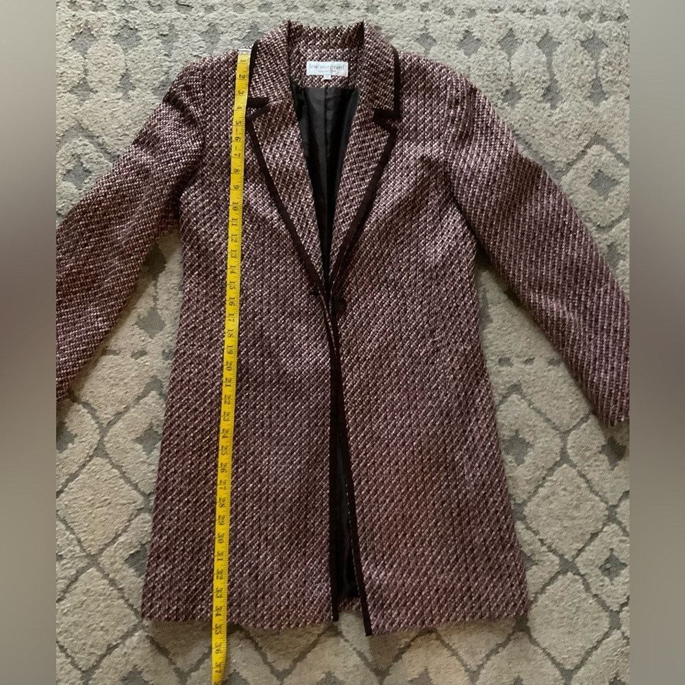 Lew Magran Elegant Tweed Women's Coat - Picture 8 of 10